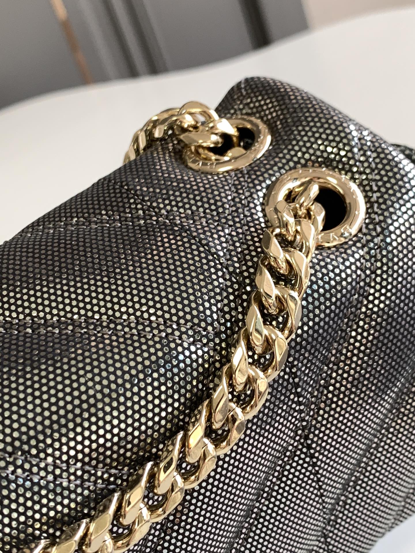 Bvlgari Serpenti Cabochon Crossbody Bag in Black Snake Skin